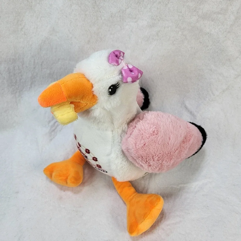 Fantasy Island Amusement Park Sunny the Seagull Fries Plush Pink Wings 11